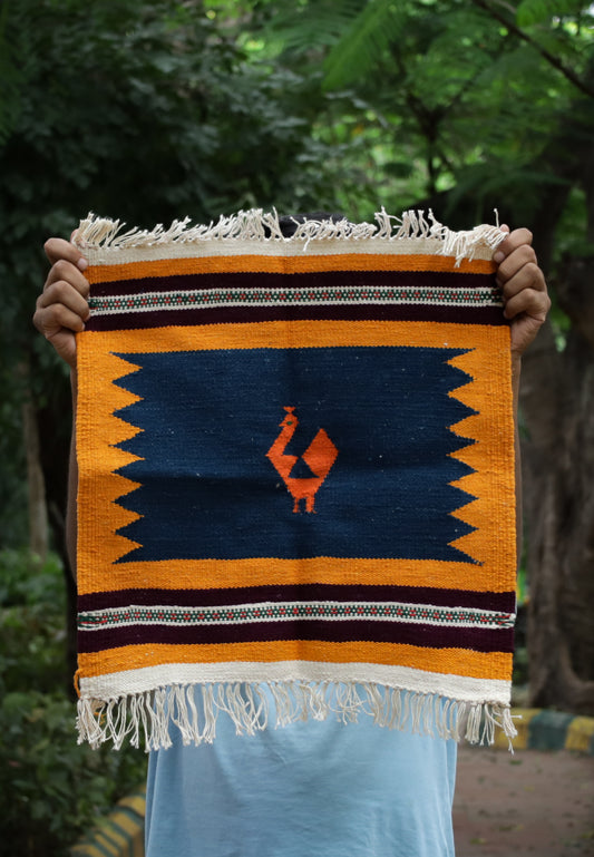 NAVAL - Orange and Blue - 1.5 x 1.5 ft