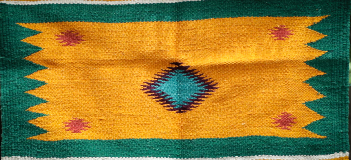 GEOMETRIC - Yellow and Green - 1.5 x 1.5 ft