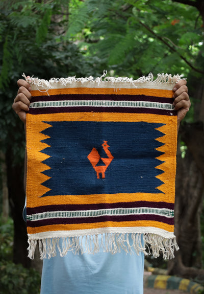 NAVAL - Orange and Blue - 1.5 x 1.5 ft