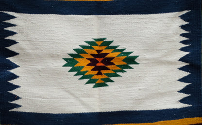GEOMETRIC - Persian Blue and Green - 2 x 2 ft
