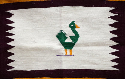 NAVAL - Maroon and Deep Green- 2 x 2 ft