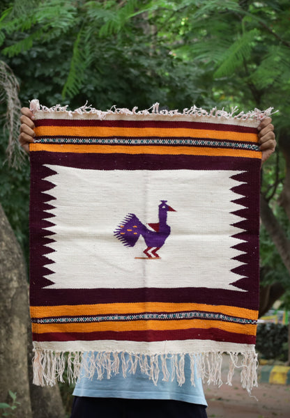 NAVAL - Purple and Deep Maroon - 2 x 2 ft