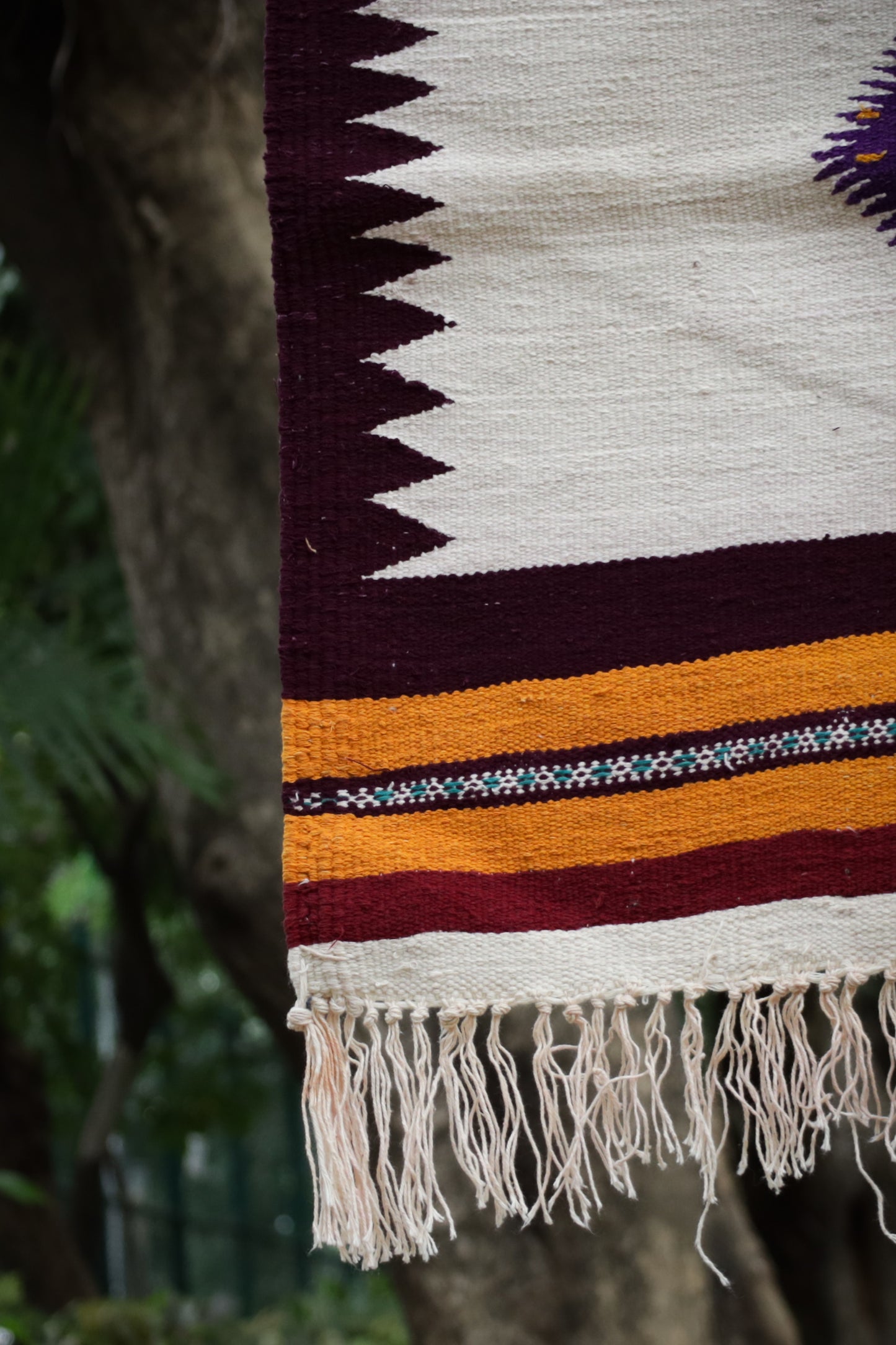 NAVAL - Purple and Deep Maroon - 2 x 2 ft