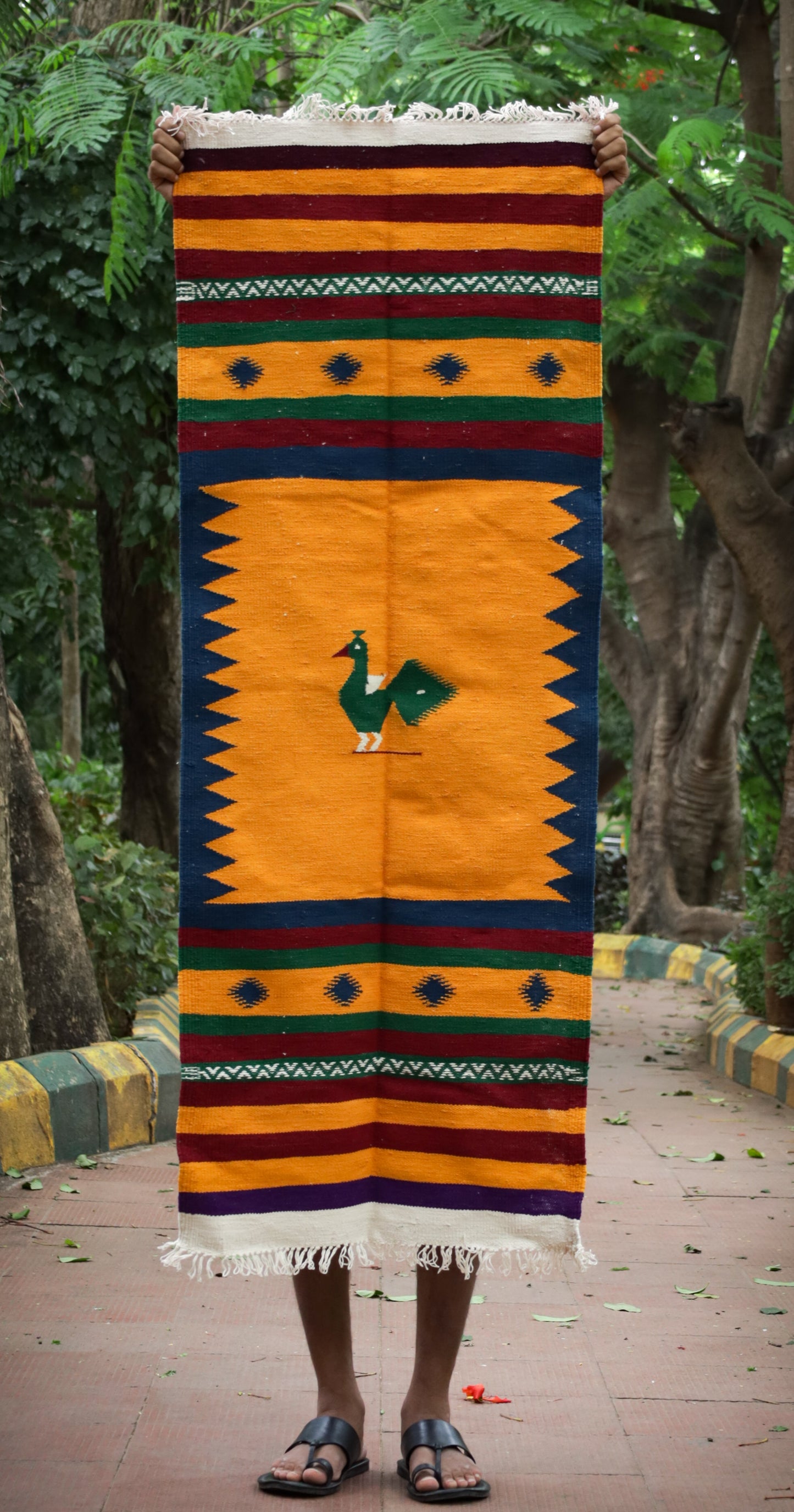 NAVAL - Persian Blue and Yellow - 2 x 5 ft