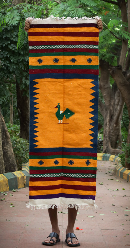 NAVAL - Persian Blue and Yellow - 2 x 5 ft