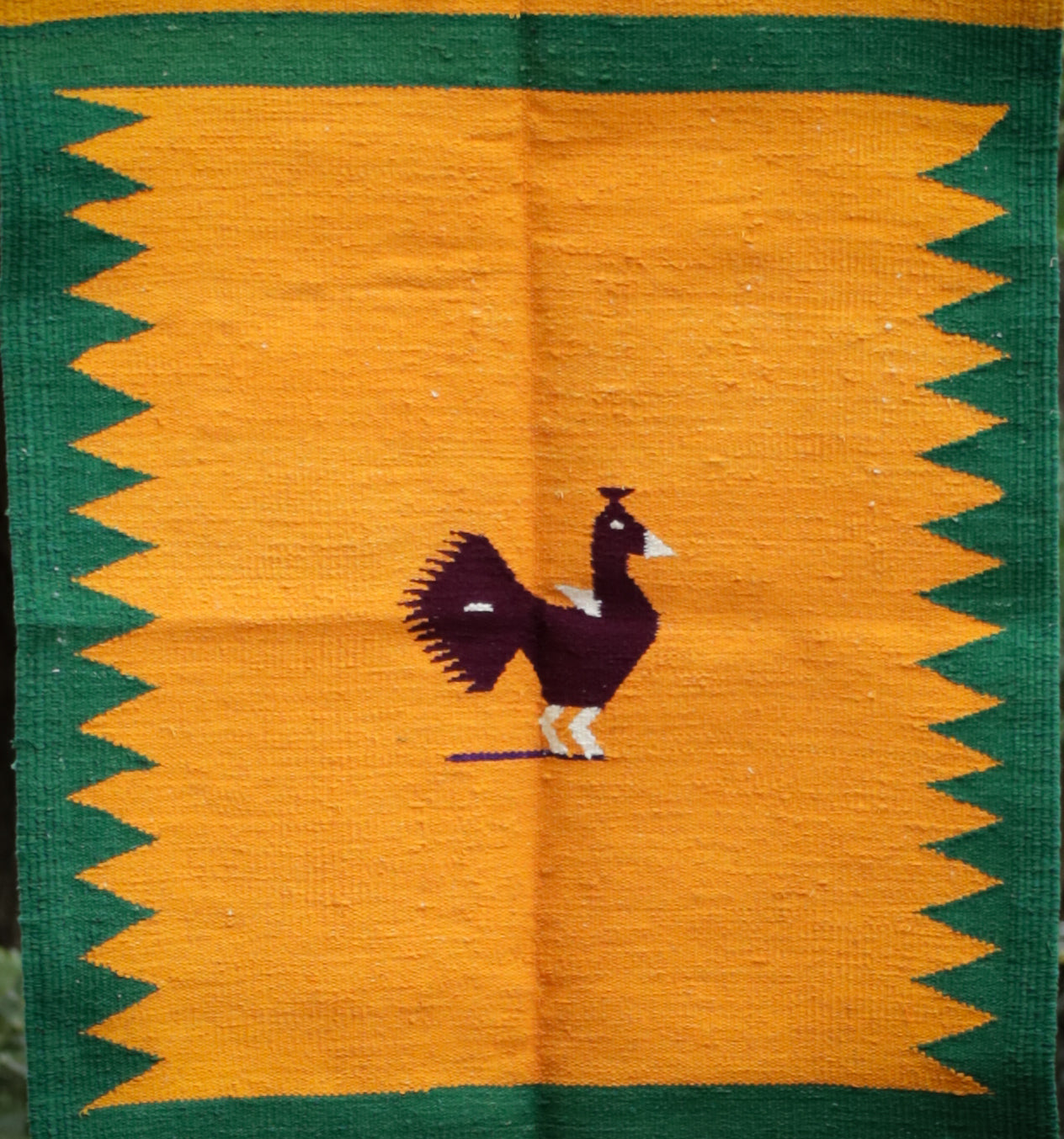 NAVAL - Emerald Green and Maroon Red - 2 x 5 ft