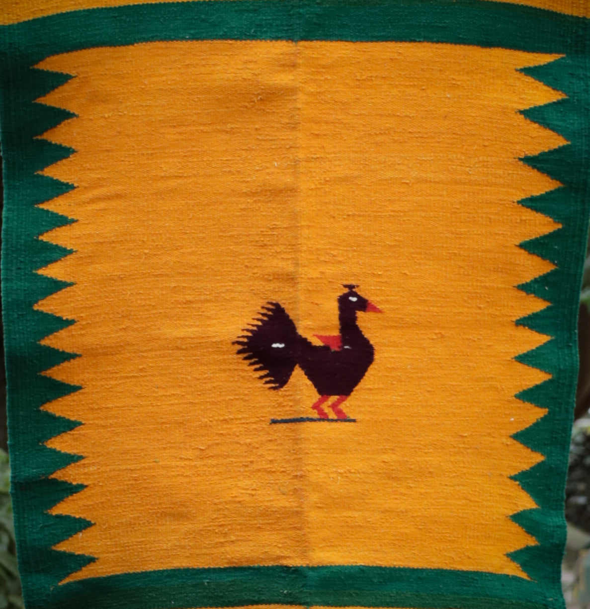 NAVAL - Emerald Green and Jamun Red - 2 x 5 ft