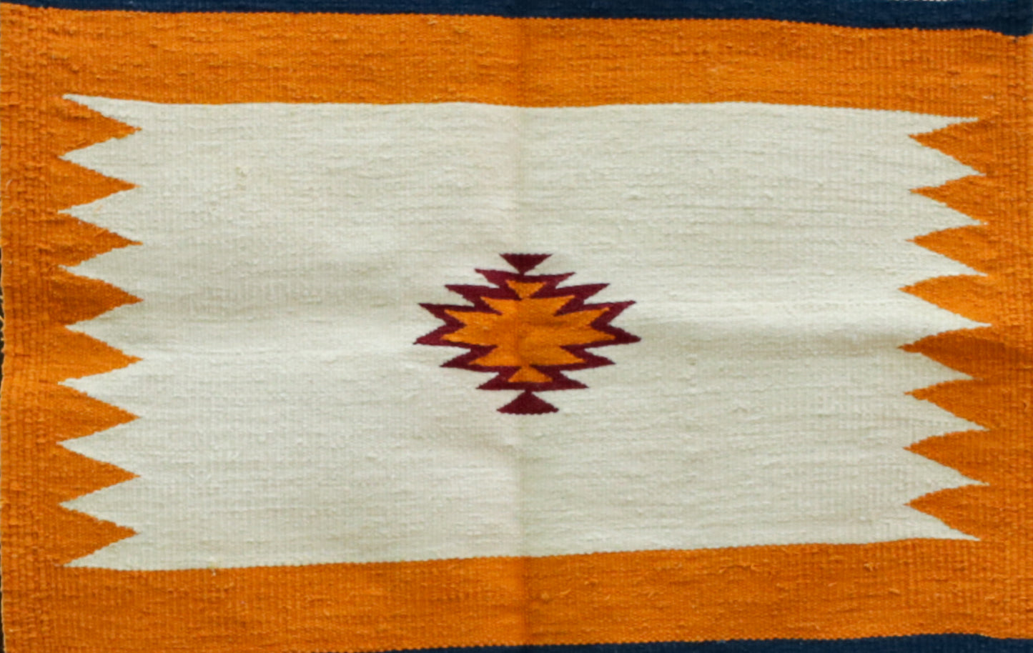 GEOMETRIC - Marigold Ochre & Midnight Navy - 2 x 2 ft