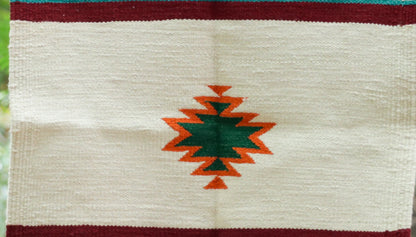 GEOMETRIC - Vintage Ivory & Spiced Wine 1.5 x 1.5 ft