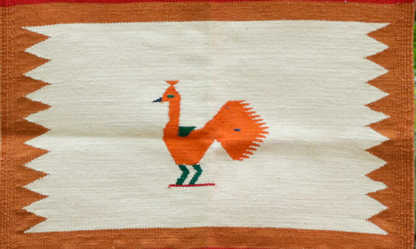 NAVAL - Raw Ecru & Tangy Apricot - 2 x 2 ft
