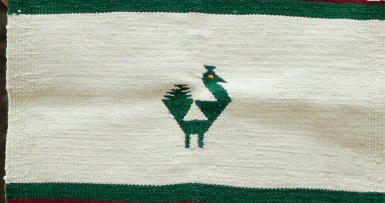 NAVAL - Vintage Ivory & Pine Green 1.5 x 1.5 ft