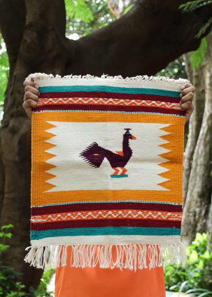 NAVAL - Marigold Ochre & Royal Plum 1.5 x 1.5 ft