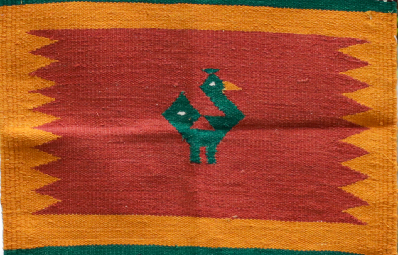 NAVAL - Terracotta Crimson & Marigold 1.5 x 1.5 ft