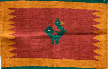 NAVAL - Terracotta Crimson & Marigold 1.5 x 1.5 ft
