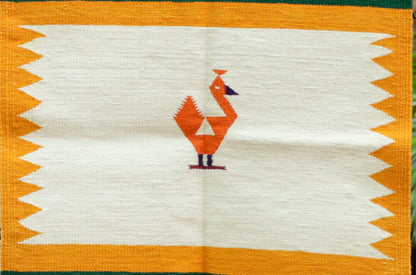 NAVAL - Tangerine Poppy & Cypress Green - 2 x 2 ft