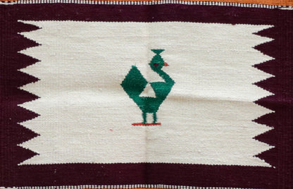 NAVAL - Royal Plum & Ochre Orange 1.5 x 1.5 ft